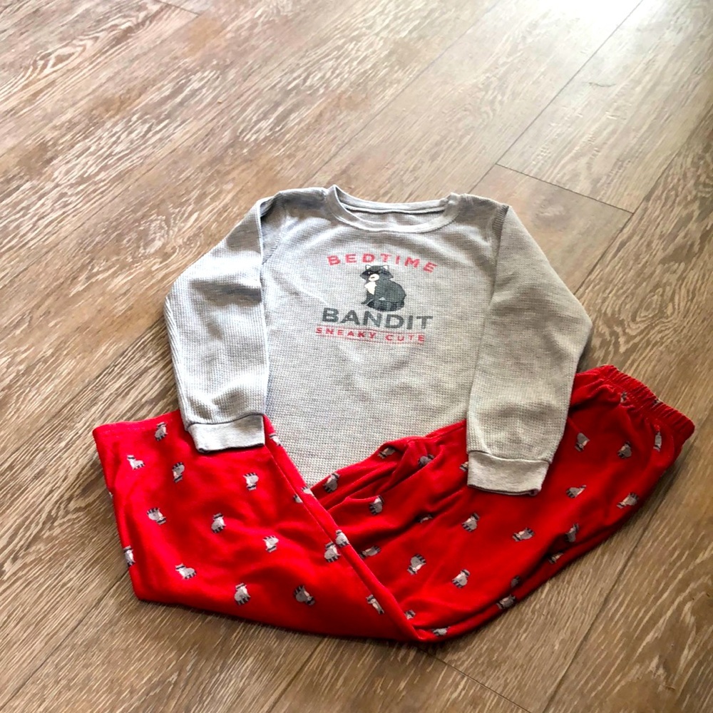 Carter's Gray and Red Pajama Set